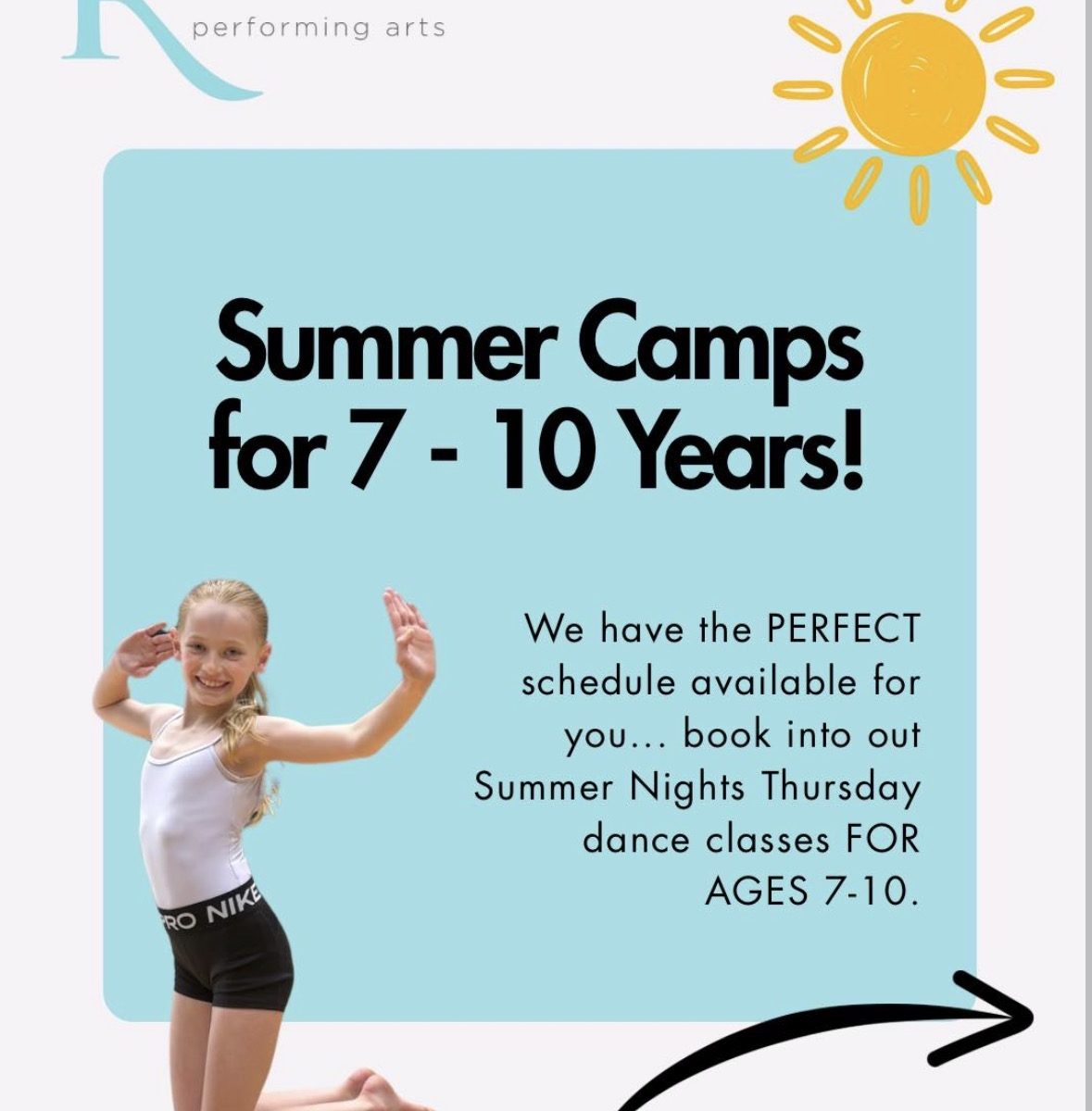 Summer Dance Classes 7-10YO