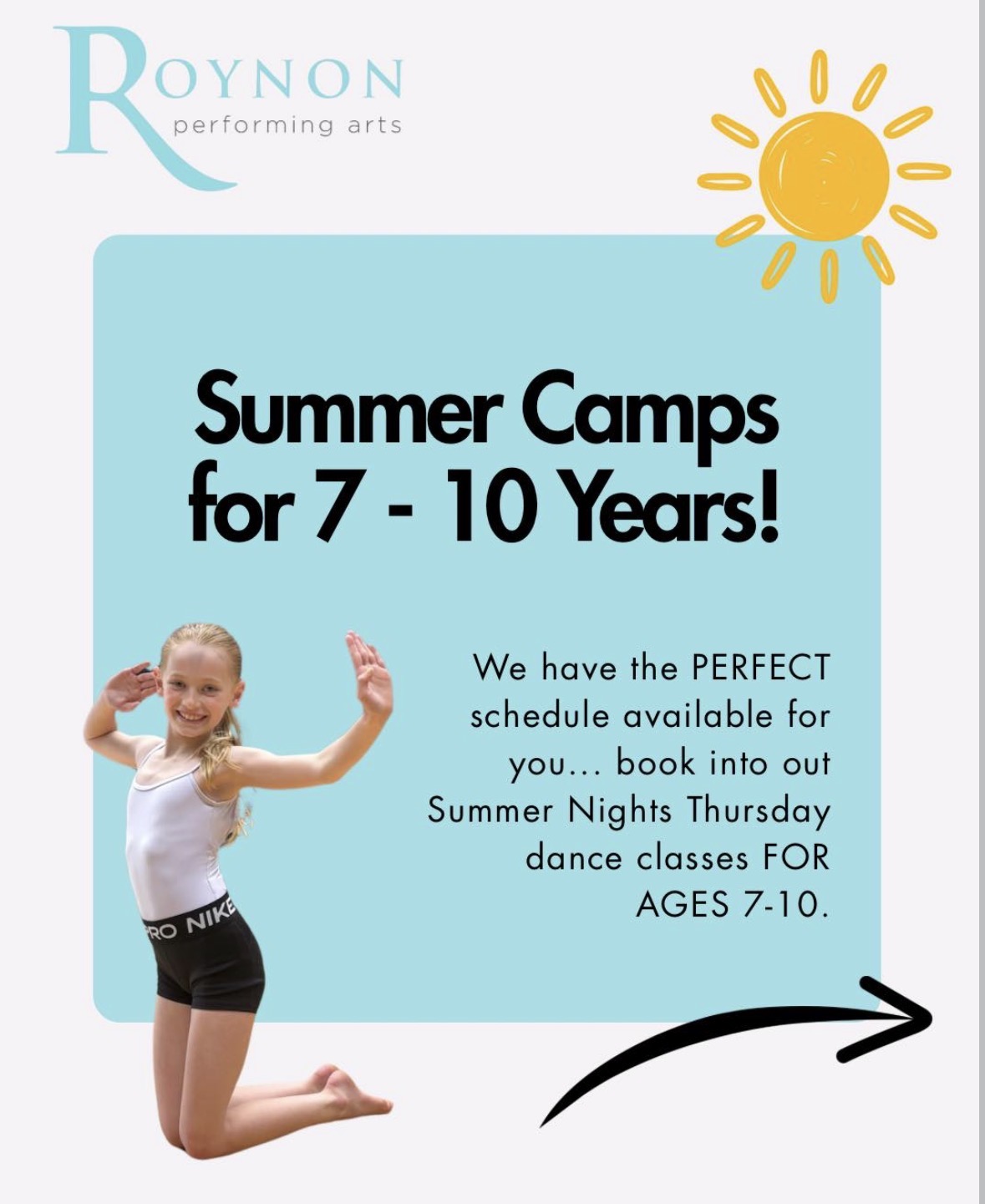 Summer Dance Classes 7-10YO